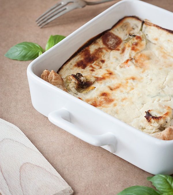 Tarta z kwiatami cukinii